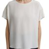 ESPRIT Esprit Collection Kurzarm Bluse Weis 041Eo1F309 E110 Off White Bluse