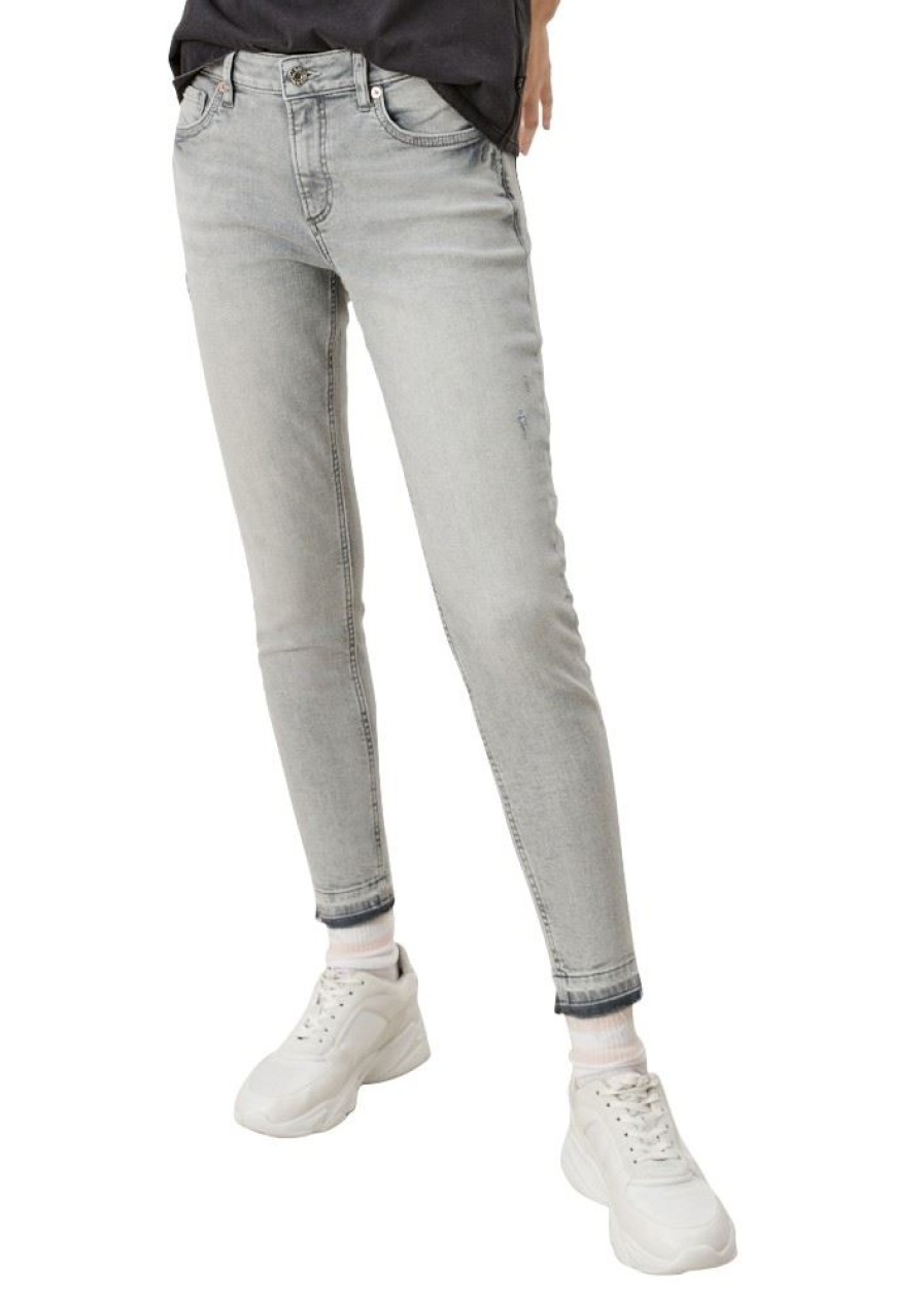 QS Qs Designed By Slim Ankle Leg-Jeans 2111607 93Z6 Light Grey Jeans