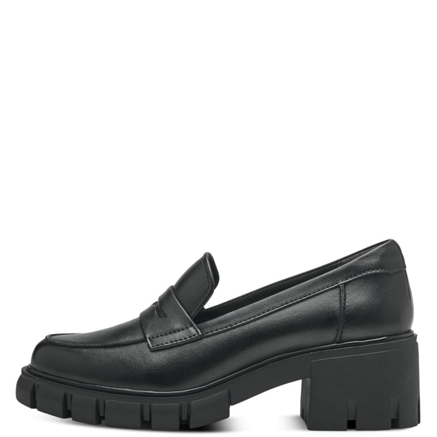 Tamaris Tamaris Slipper Sportive Sohle Leder Touchit- Fusbett Schwarz S23 1-24439-41 003 Black Leath Slipper