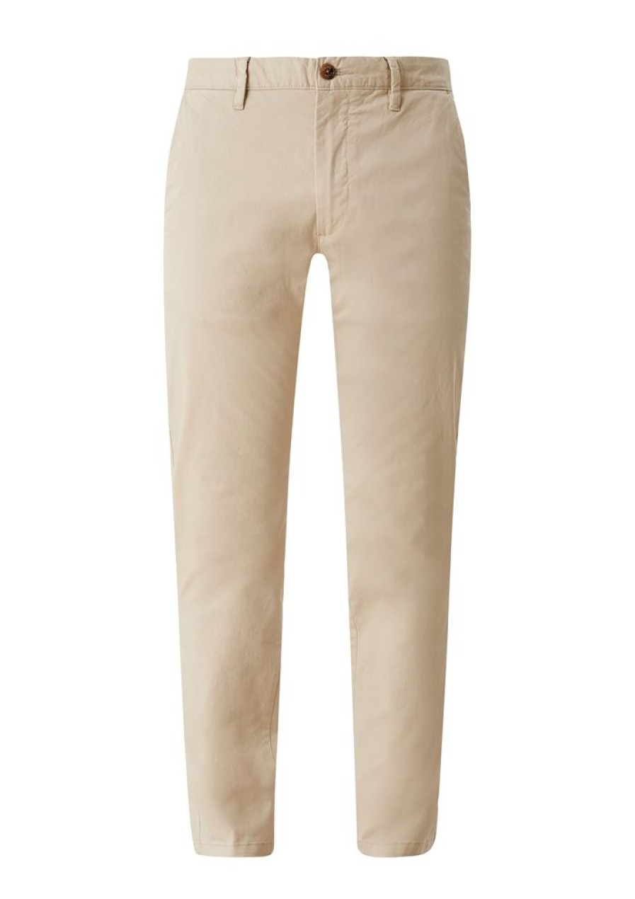 s.Oliver S.Oliver Herren Chino Stoffhose Baumwollstretch Beige S12 2114683 8155 Brown Hose