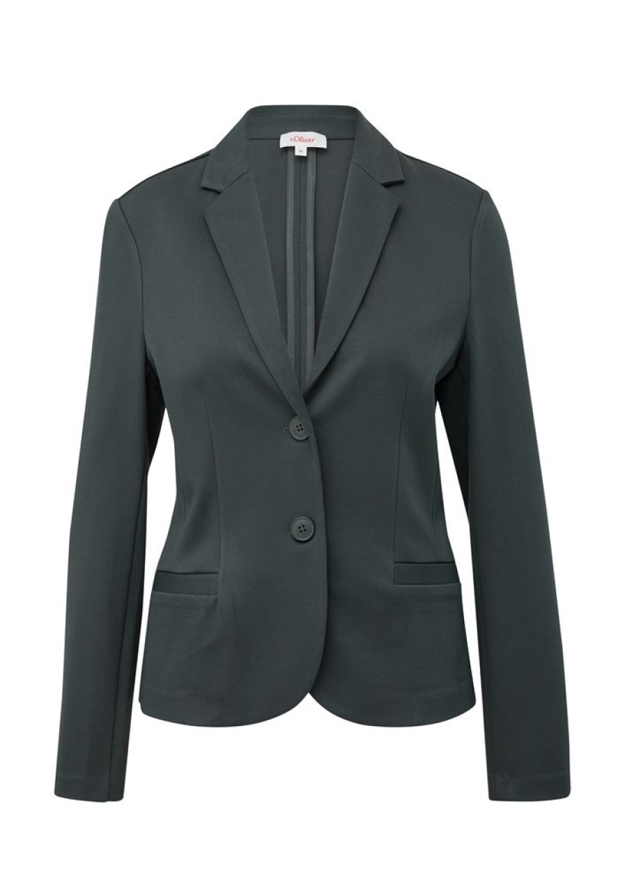 S.Oliver S.Oliver Blazer Grun & Schwarz Nos 2133482 Jacke