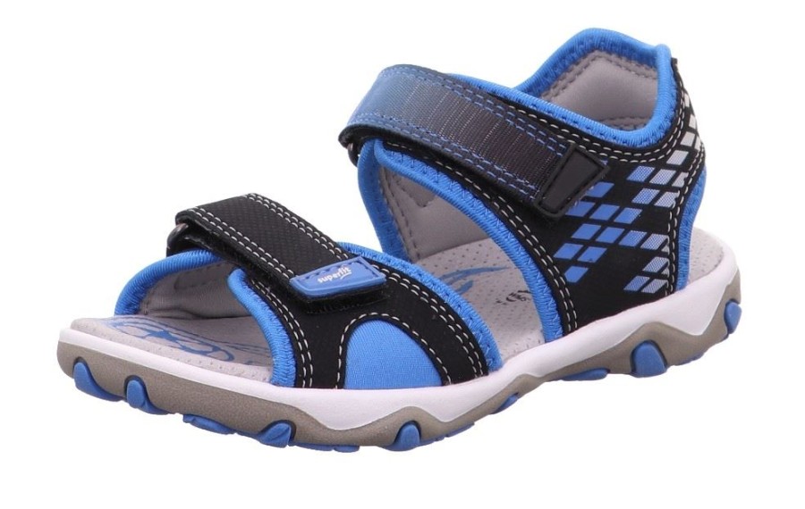 superfit Superfit Mike3.0 /Blau Sandale Leder 0-609466-0000 Schwarz Sandalen