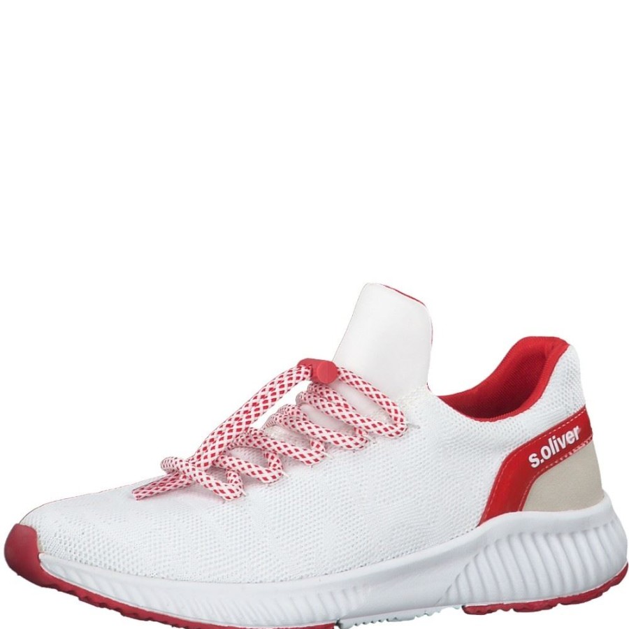 s.Oliver S.Oliver Sneaker 5-5-23600-34 155 White/Red Schnurer