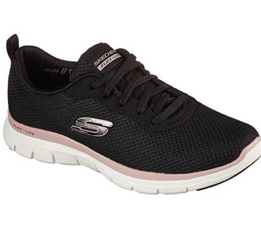 Skechers Skechers Flex Appeal 4.0 -Brilliant View Dame Sneaker Schurschuh Waschmaschinenfest Schwarz S22 149303 Sneaker