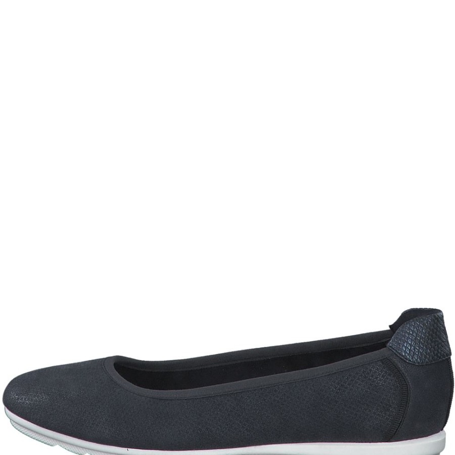 s.Oliver S.Oliver Damen Ballerina Schwarz, Navy S13 5-5-22119-20 Ballerinen