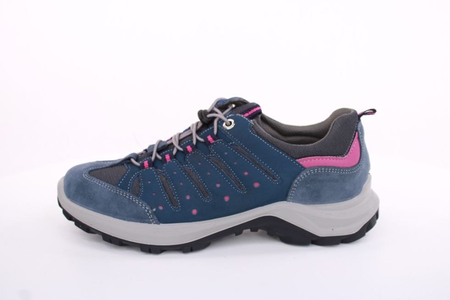 Imac Imac Damen Trekkingschuh Wanderschuh Schnellschnurung Leder/ Mesh Blau S13 356740 Azuro/Fuchsia Schnurer