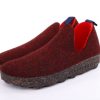 ASPORTUGUESAS Asportuguesas City Round Toe Schuh Damen Wolle Kork- Sohle Vegan Rot S22 P018003033 Merlot Slipper