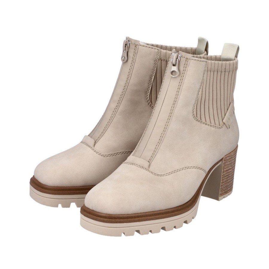 Rieker Rieker Damen Stiefeletten Mit Warmfutter In Beige S23 Y9050-62 Ginger/Ginger Stiefel