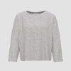 OPUS Opus Sweater Gifrozen Rippstruktur S23 10221611760220 8056 Hazy Fog M Pullover