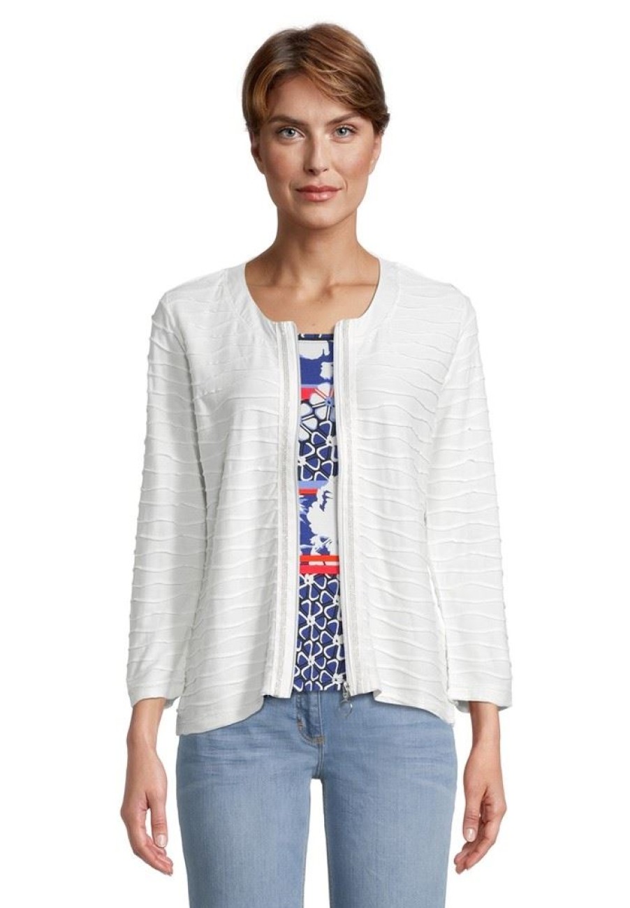 Betty Betty Barclay Shirt Jacke Reisverschluss Weis S11 27782231 1014 Offwhite T-Shirt