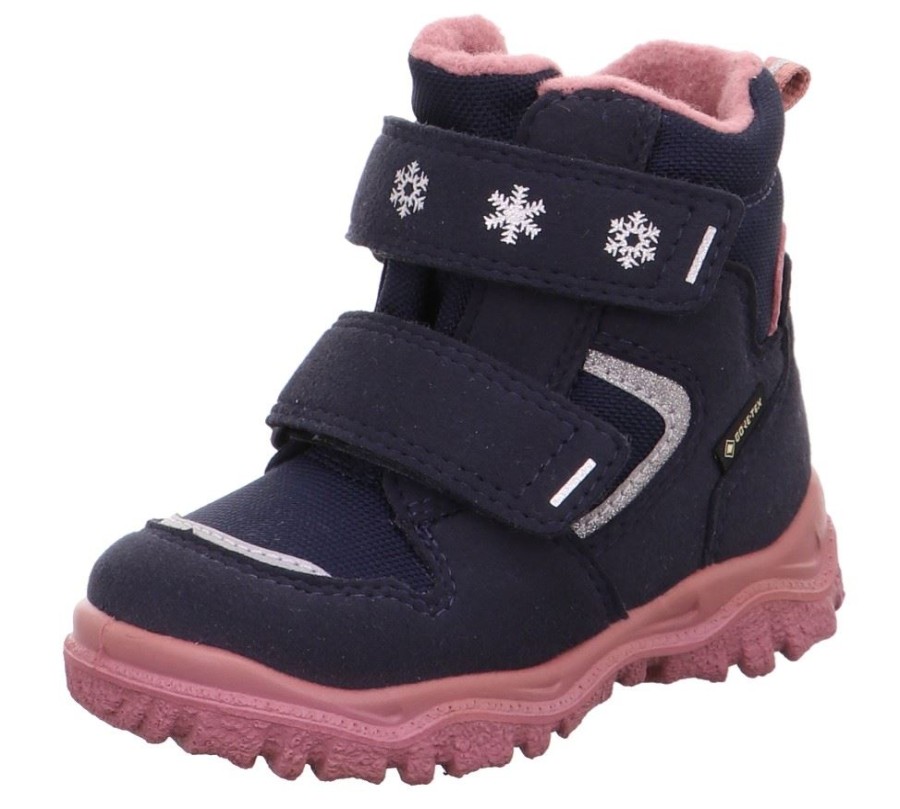 superfit Superfit Husky Madchen Winterstiefel Wasserdicht Gore Tex Blau Rosa 1-000045-8010 Blau/Rosa Stiefel