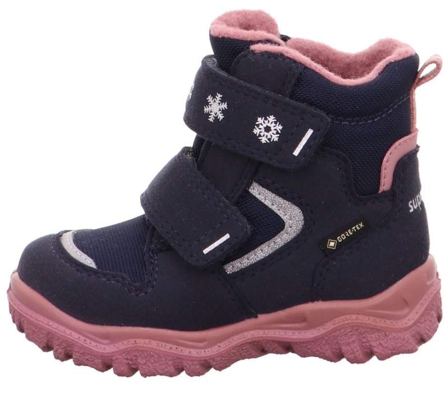 superfit Superfit Husky Madchen Winterstiefel Wasserdicht Gore Tex Blau Rosa 1-000045-8010 Blau/Rosa Stiefel