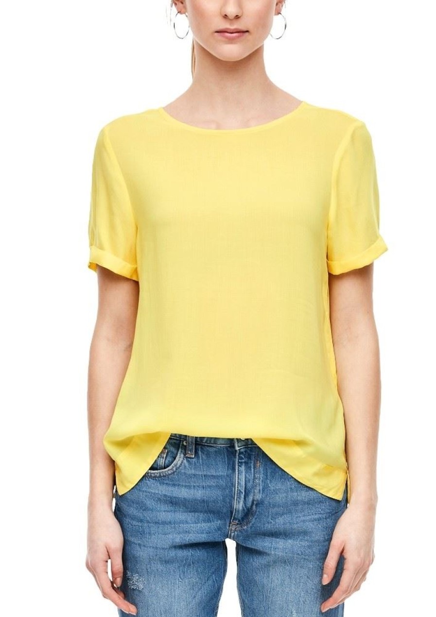 QS Qs Designed By Blusenshirt Gelb 2005751 1195 Lemon Sorb Bluse