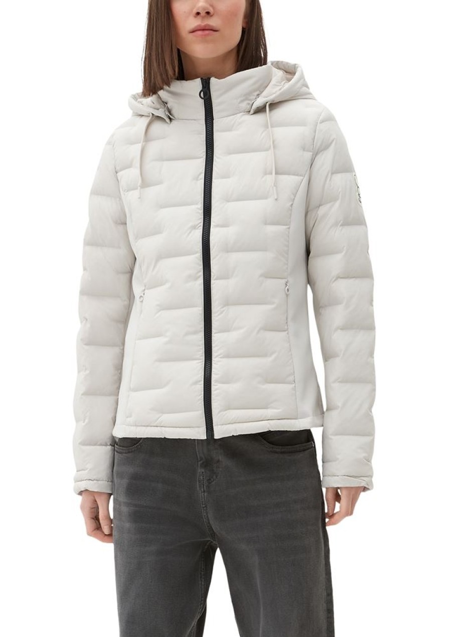 s.Oliver S.Oliver Wattierte Outdoor-Jacke Im Fabricmix 13 2124392 Jacke