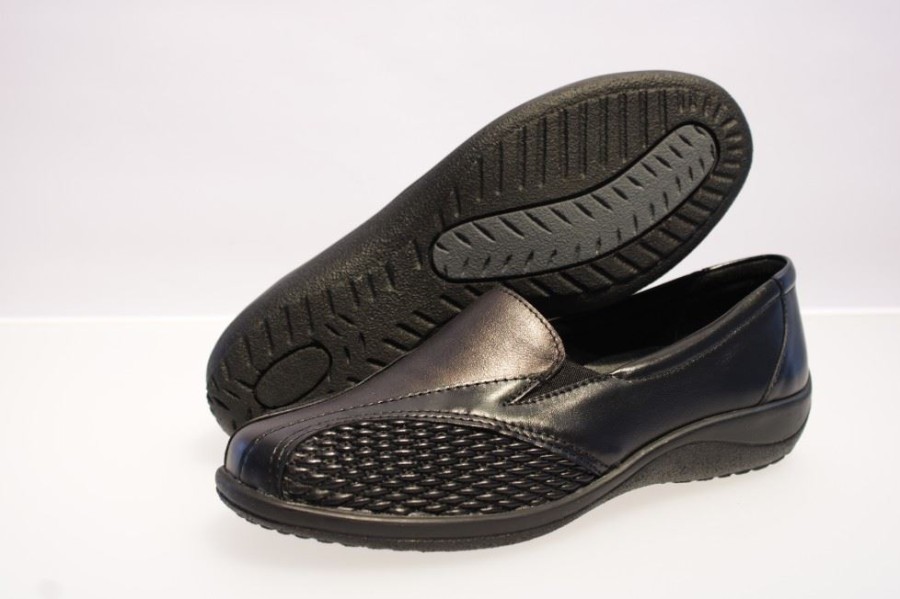 ACO Aco Slipper Schwarz 96/6151 2738 Black Sneaker