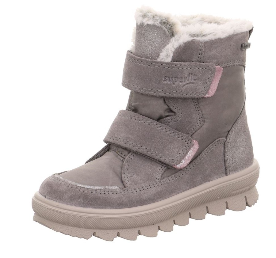 superfit Superfit Flavia Winterstiefel Warm Goretex Wasserdicht S23 1-000218-2000 Grau/Pink Stiefel