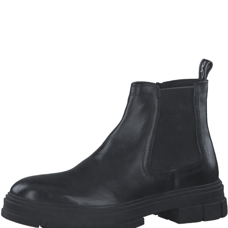 Marco Marco Tozzi Leder Chelsea Boot Schwarz S23 2-15400-41 001 Black Chelsea