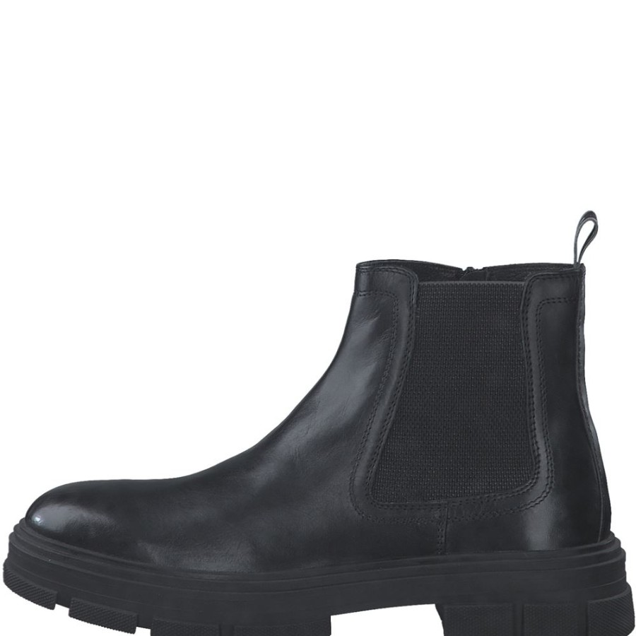 Marco Marco Tozzi Leder Chelsea Boot Schwarz S23 2-15400-41 001 Black Chelsea