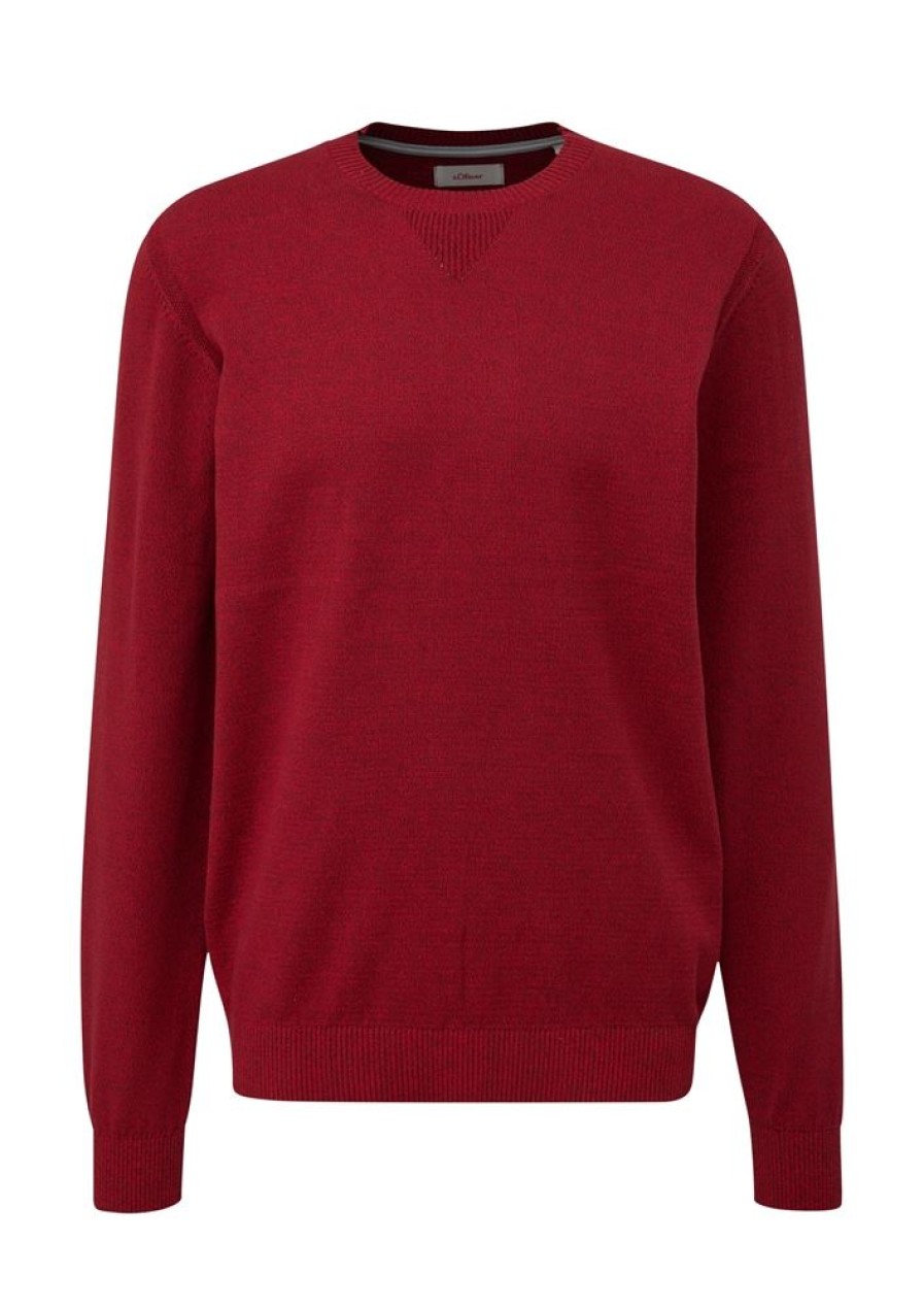 S.Oliver S.Oliver Strickpullover Rot S23 2137425 Pullover