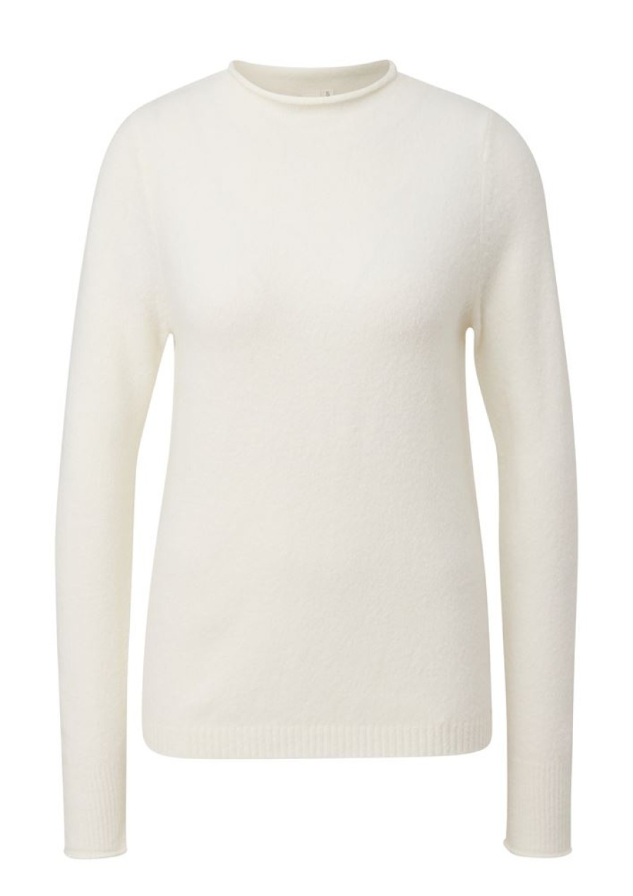 QS Qs By S.Oliver Strickpullover S23 2142393 02W0 White Pullover