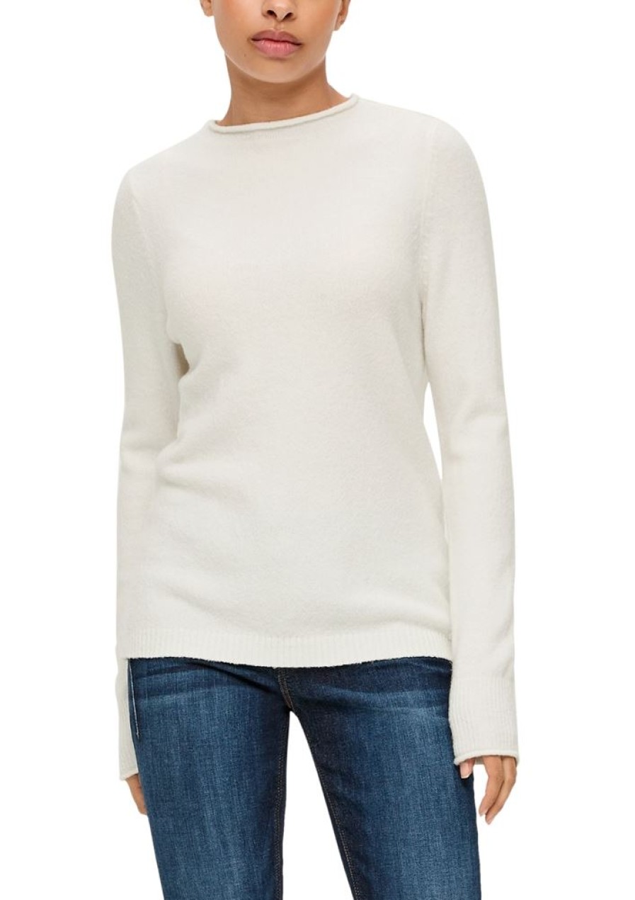 QS Qs By S.Oliver Strickpullover S23 2142393 02W0 White Pullover