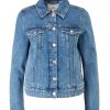 s.Oliver S.Oliver Jeansjacke Mit Umlegekragen S13 2116709 54Z6 Blue Jacke