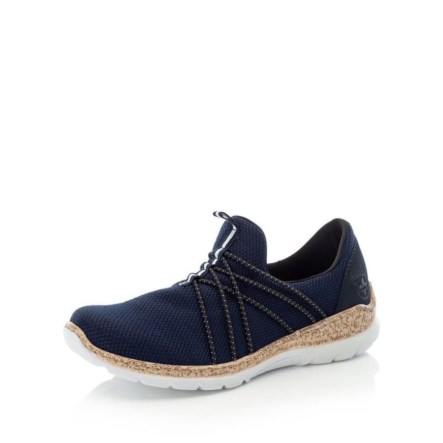 Rieker Rieker Slipper Sneaker Memosoft Blau N42K1-14 Marine/Pazifik Slipper