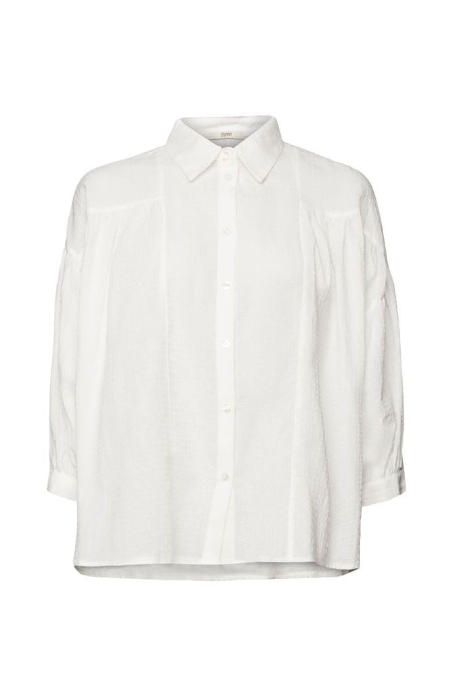 Esprit Esprit Oversize-Bluse, 100 % Baumwolle Weis S23 053Ee1F311 E100 White Bluse