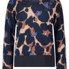 Betty Betty Barclay Feinstrickpullover Allover- Print Blau S23 59612152 8877 Dark Blue Pullover