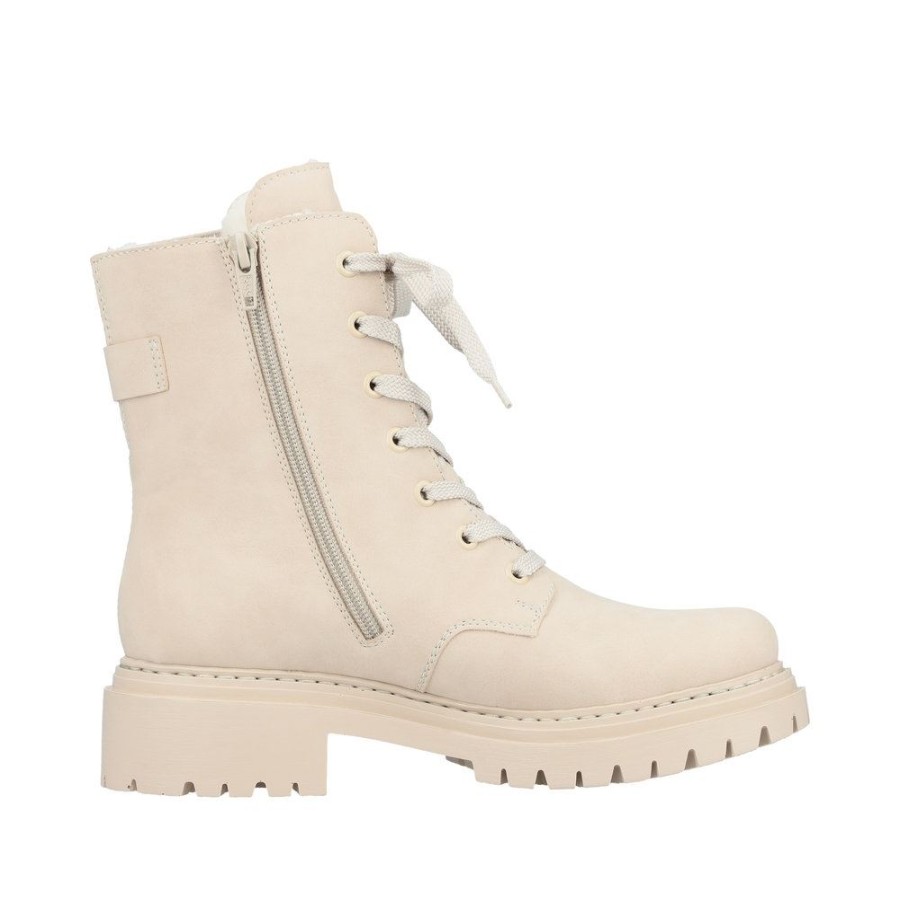 Rieker Rieker Antistress Damen Schnurboot Zierschnalle Beige S22 72631-62 Ginger/Ginger Stiefel