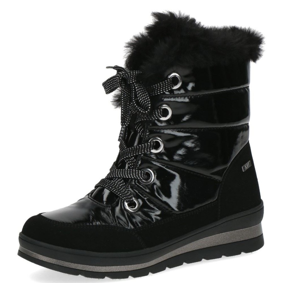 CAPRICE Caprice Stiefelette Tex-Membran Warmfutter Wechselfusbett Airmotion S22 9-9-26226-29 019 Black Comb Stiefel