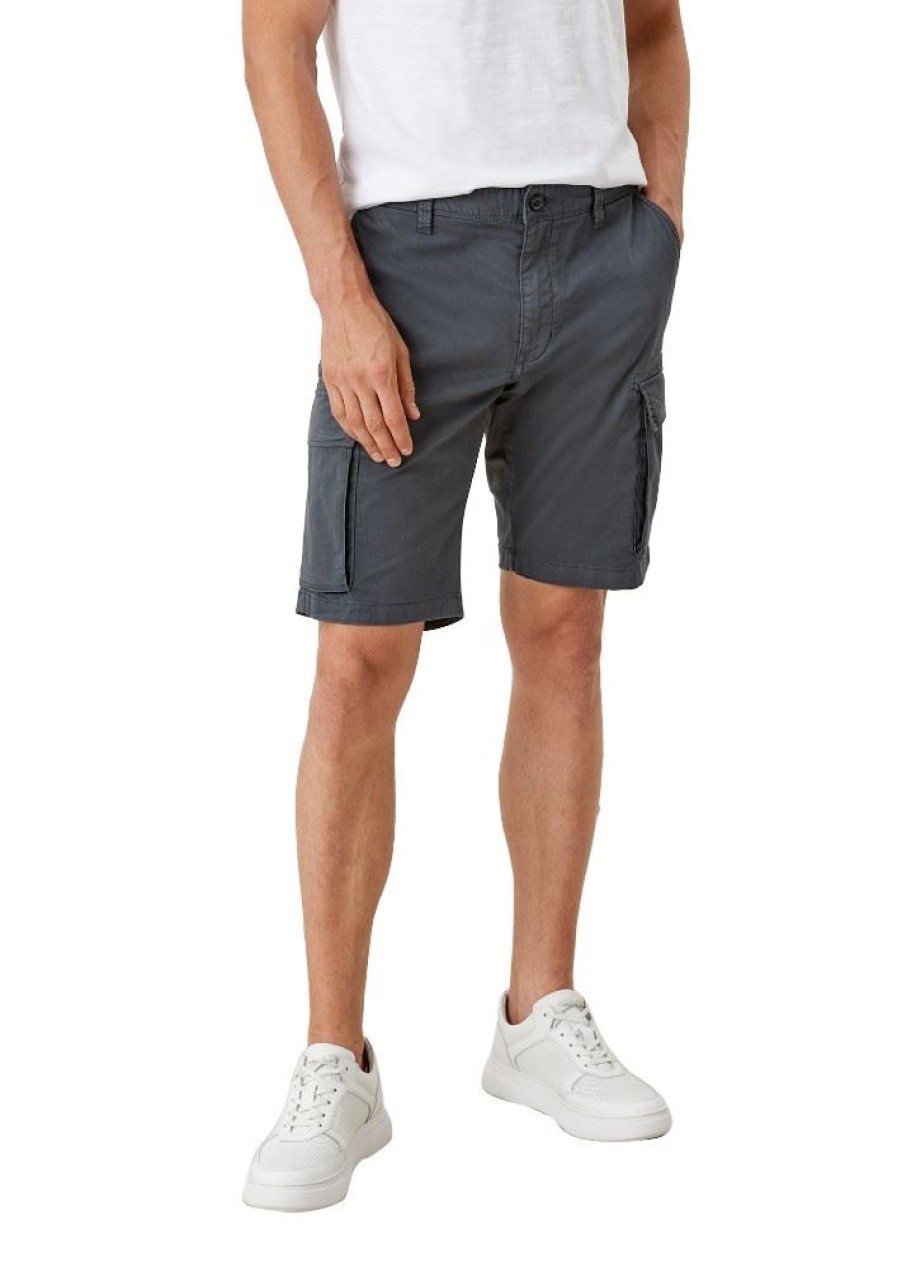 s.Oliver S.Oliver Bermuda Regular Im Cargo - Look S12 2119459 9581 Grey/Black Hose