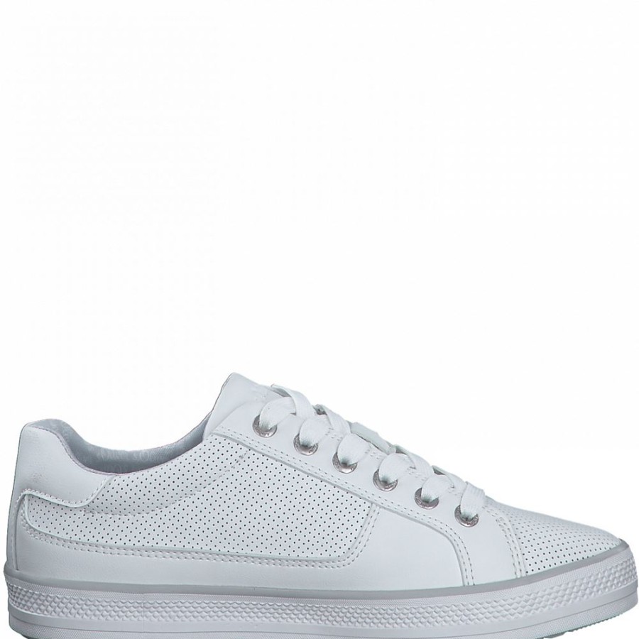 s.Oliver S.Oliver Sneaker Low Weis S12 5-5-23615-28 110 White Comb. Sneaker