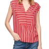 s.Oliver S.Oliver Bluse V - Ausschnitt Gemustert 1/2 Arm 2100030 31A2 True Red A Bluse