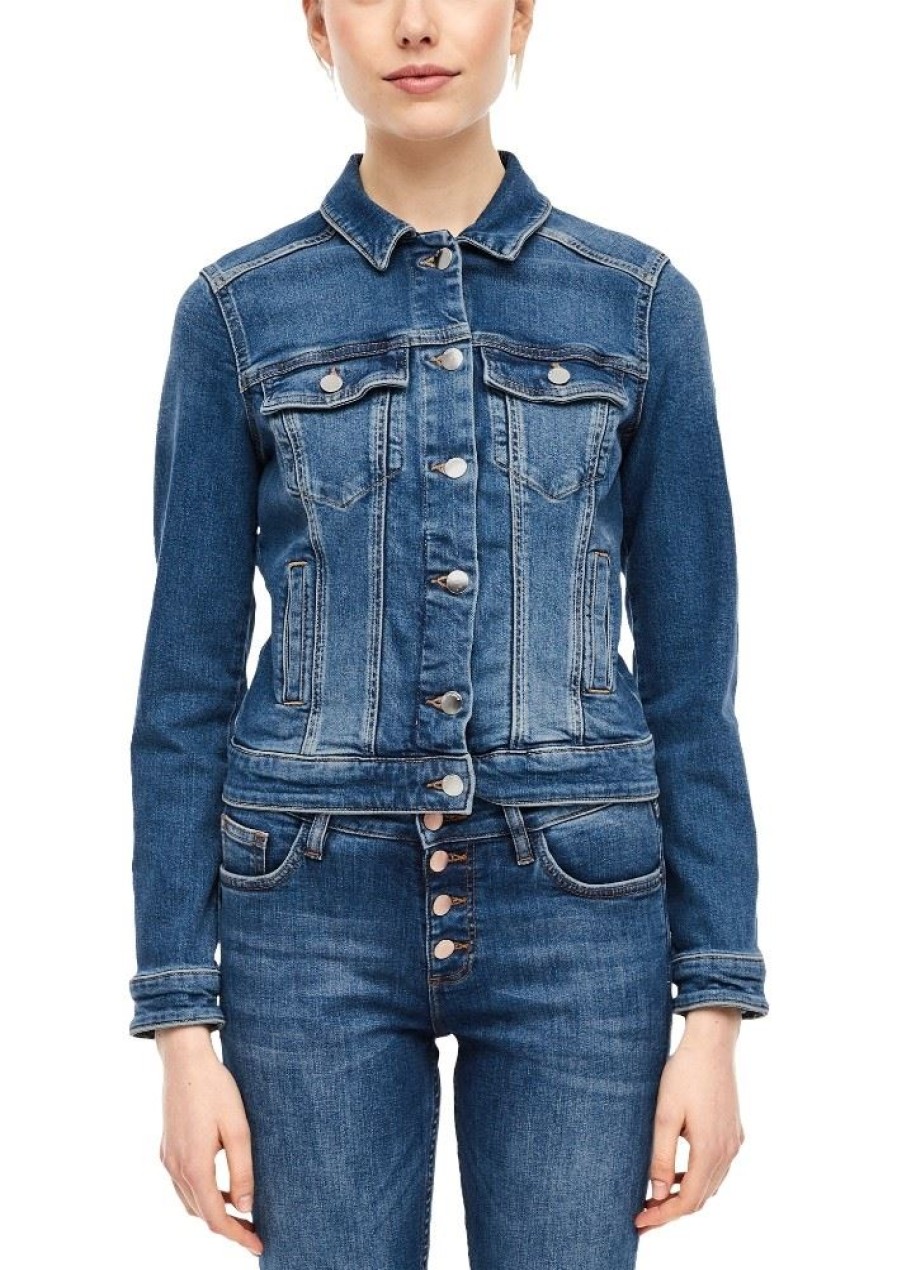 QS Qs Designed By Jeansjacke 2005821 58Z6 Blue Denim Jacke