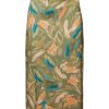 Esprit Esprit Midirock Mit Schlitz Und Allover-Print Grun S23 063Ee1D301 E348 Light Khak Rock