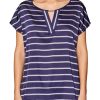 ESPRIT Esprit Collection Kurzarm T-Shirt Gestreift S13 039Eo1K009 E400 Navy T-Shirt