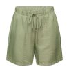 Esprit Esprit Pull-On-Shorts Aus Satin Grun S23 063Ee1C303 E345 Light Khak Hose