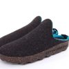 ASPORTUGUESAS Asportuguesas Damen Pantolette Wolle Kork Vegan Nachhaltig Grau S22 P018023016 Anthrazit Pantoletten