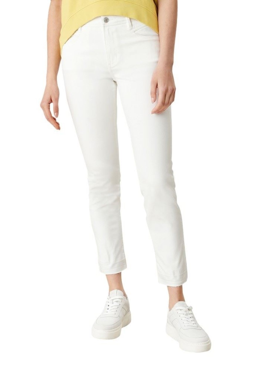 s.Oliver S.Oliver 7/8 Hose Denim Slim Weis S12 2114214 02Z8 Off-White Jeans