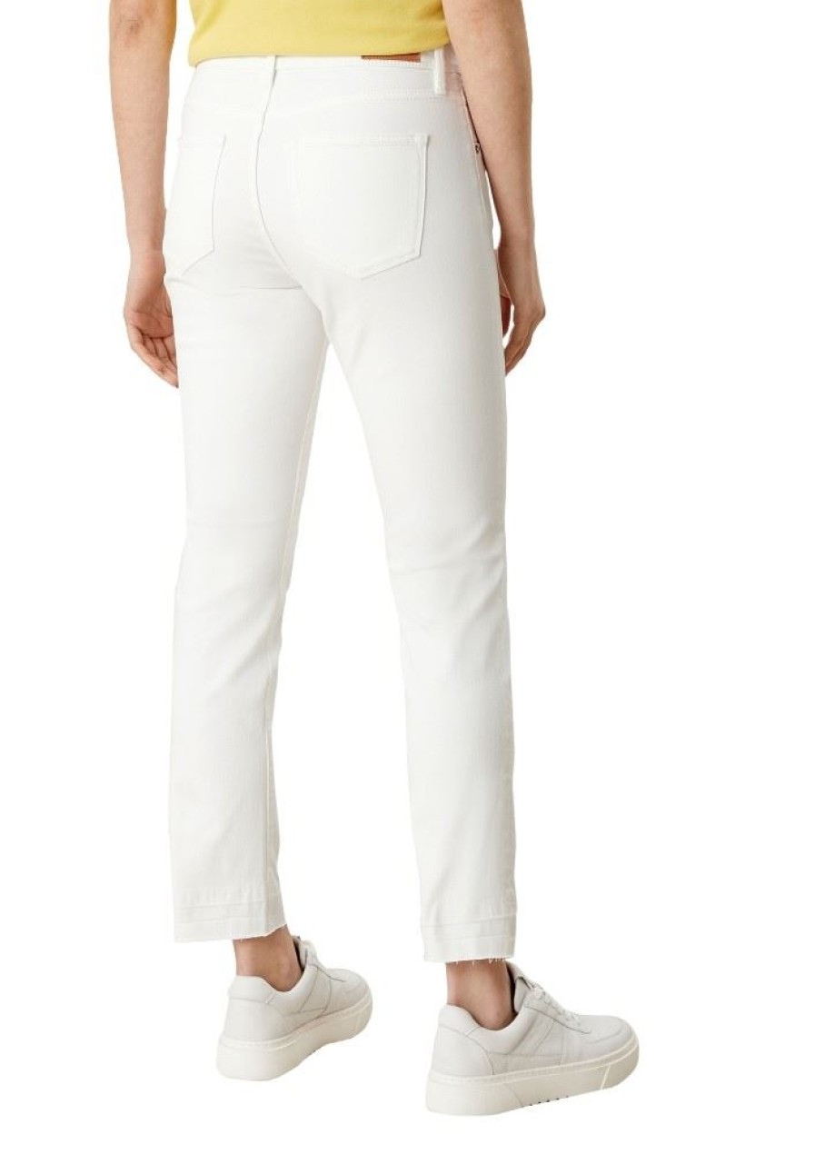 s.Oliver S.Oliver 7/8 Hose Denim Slim Weis S12 2114214 02Z8 Off-White Jeans