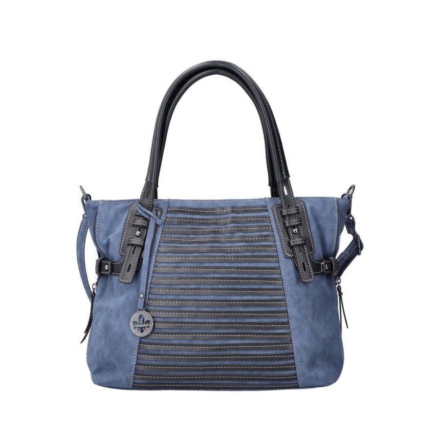 Rieker Rieker Damen Shopper Handtasche Blau S22 H1083-12 Jeans Lederwaren