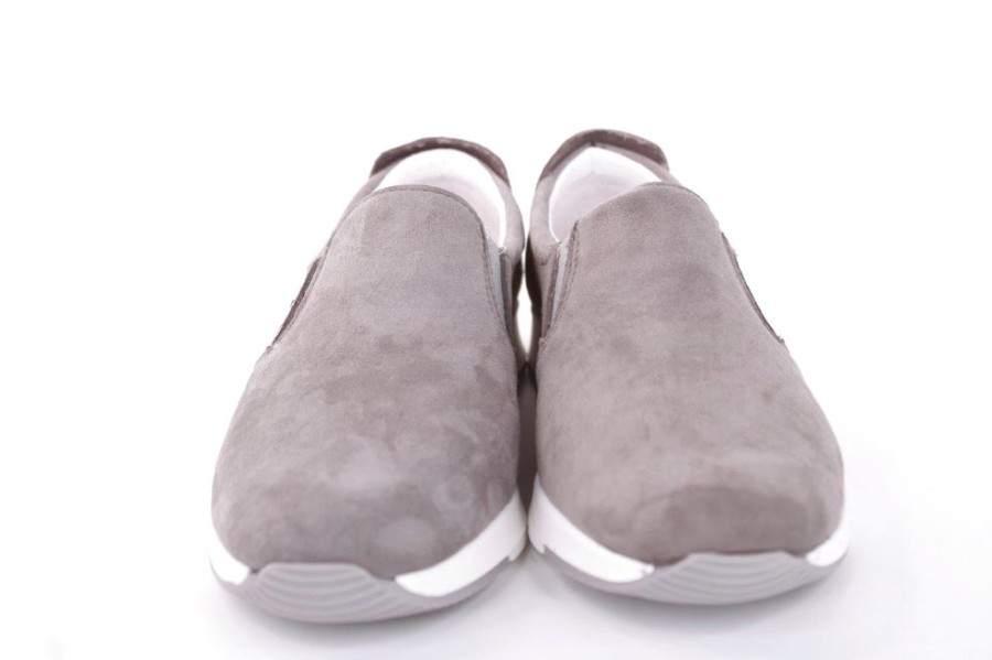 ACO Aco Damen Slipper Leni 01 Wechselfusbett Antirutschsohle S12 Grau 1245/10221 1019/1019 Grey Slipper