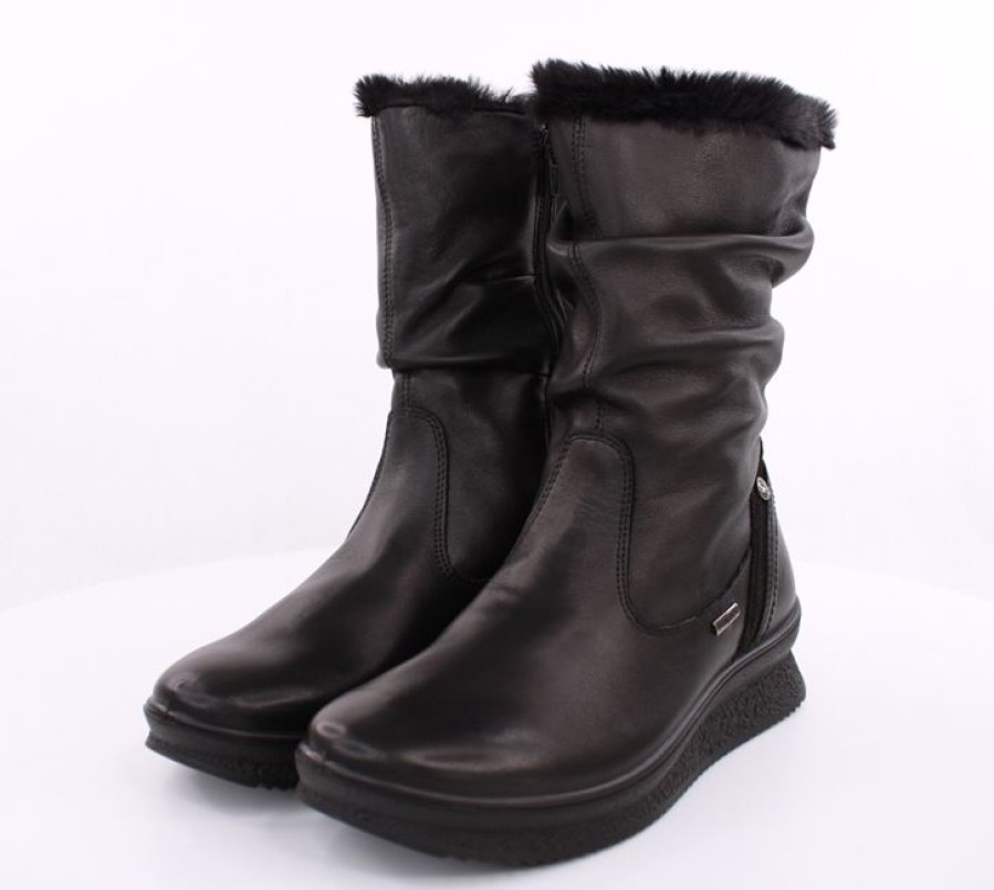 IMAC Imac Damen Stiefel Leder Tex-Membran Schwarz S23 456848 Nero Stiefel