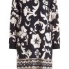 Betty Betty Barclay Shirtkleid Allover- Print 3/4 Arm Schwarz S23 14202266 9877 Black/Taup Kleid