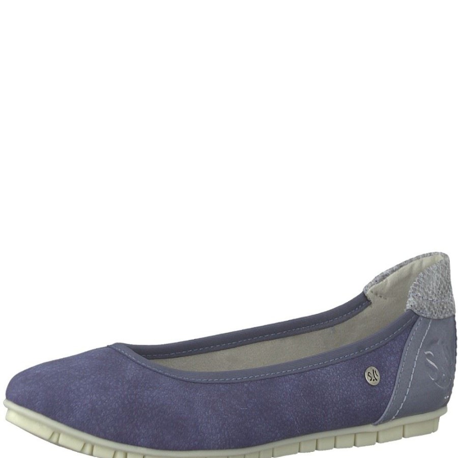 s.Oliver S.Oliver Ballerina 5-5-42403-22 816 Blue Comb Ballerinas