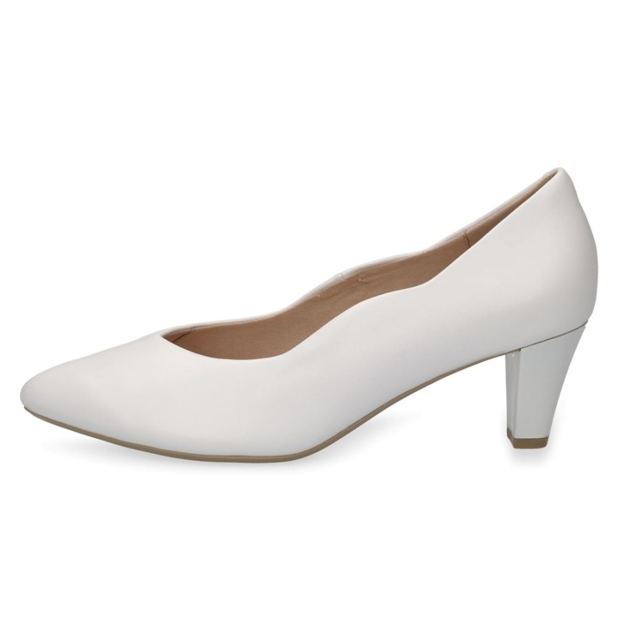 Caprice Caprice Walking On Air Pumps Leder Weis S13 9-9-22400-20 140 Cream Perla Pumps