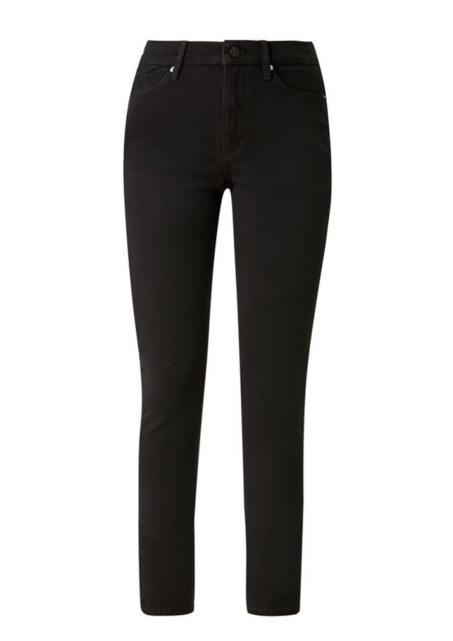 s.Oliver S.Oliver Damen Jeans Skinny Hoher Bund 5-Pocket-Form Schwarz S23 2110558 99Z8 Grey/Black Jeans