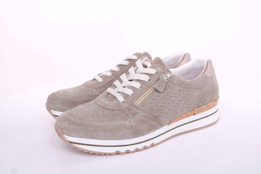 ACO Aco Claire 18 Damen Sneaker Nubukleder Wechselfusbett Grun S13 1207/9976 1097/2077 Khaki Schnurer