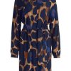 Betty Betty Barclay Hemdblusenkleid Allover- Print Bindegurtel Blau S23 14242212 8877 Dark Blue Kleid